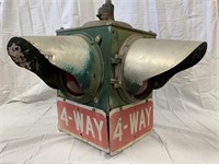 Old 4-Way Street Stoplight - Awesome Item!