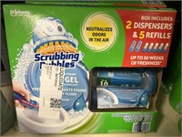 Scrubbing Bubbles toilet cleaning stamp