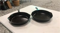 (2) Griswold Cast Iron Skillets