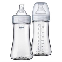Chicco 2pk Duo Hybrid Baby Bottle with Invinci-Gla