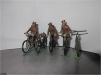 Lead Soldiers on bikes