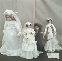 Box-4 PC Collectible Dolls, Elizabeth @ Ascit,