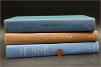 3 Books: 1st Ed. Grisham Rogue Lawyer, King Torts