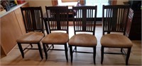 Padded dining chairs (4)