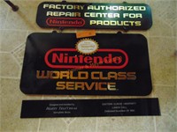 NINTENDO SIGN, SCIENCE LAB EQUIP, OLD MONOPOLY