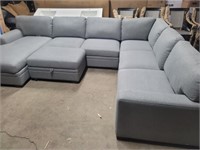Thomasville - 4 Piece Grey Fabric Sectional