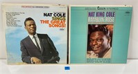 Two Nat King Cole Vinyl Records