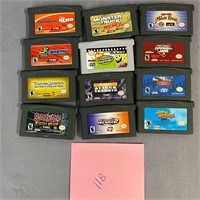 Nintendo Gameboy Advance Lot of 12 Game Carts