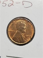 AU 1952-D Wheat Penny
