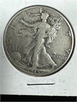 1945-D Silver Walking Liberty Half-Dollar