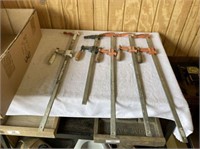 BOX OF BAR CLAMPS - 18" - 24"