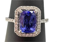 Gorgeous 14k Diamond & Tanzanite Ring