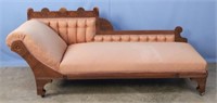 Late 19th C. Walnut Fainting Sofa