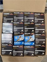 (48) Phillips 45W Wide Flood Halogen Bulbs