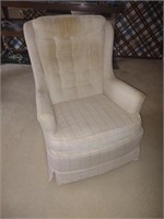 White rocking / swivel chair