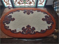 Around decorative rug