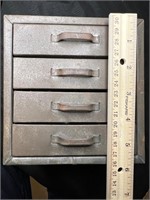 Vintage Metal 4 Drawer Cabinet