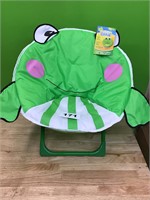 Kids’ Foldable Frog Saucer Chair