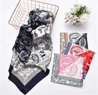 4 Pieces 35 Inch Satin Head Scarves