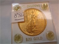 1915-S $20.00 GOLD ST GAUDENS UNCIRC.