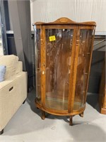 5FT TALL GLASS FRONT CURIO CABINET