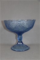 Blue Pedestal Bowl