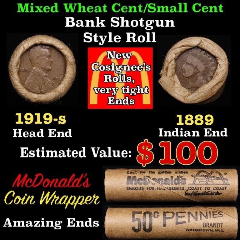 Small Cent Mixed Roll Orig Brandt McDonalds Wrappe