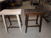 2-wood stools