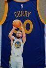 Stephen Curry Hand Painted Signed Jersey 1/1 JSA