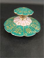 Perfume Bottle - Pink, Blue, Gold Accents