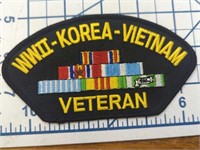 USA made iron-on military patch world war II,