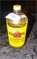 Vintage Penzoil Outboard Motor Oil Bottle