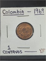 1969 Colombian coin