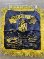 WWII Era Pillow Cover USN Mother 17x17"