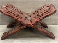 Carved Wood Cookbook / Bible Holder Or Any Other