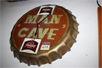 Potosi Brewery Magnet & Man Cave Beer Cap Clock