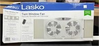 Lasko Twin Window Fan, W/Remote
