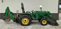 John Deere 4500 Tractor with Loader & Backhoe