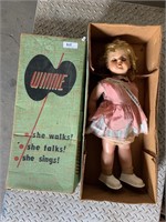 Vintage Walking, Talking Winnie Doll.