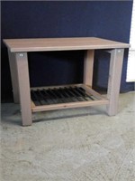 Accent table measures 19.5" x 16" x 1 8"