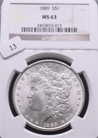 1889 NGC MS63 MORGAN DOLLAR