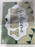 WELCOME BABY SIGN 24.5X18.5IN