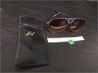 80s VTG Amber Vision Aviator Sunglasses