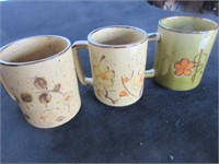 Set of 3 Coffee Cups