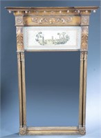 American Empire gilt pier mirror.