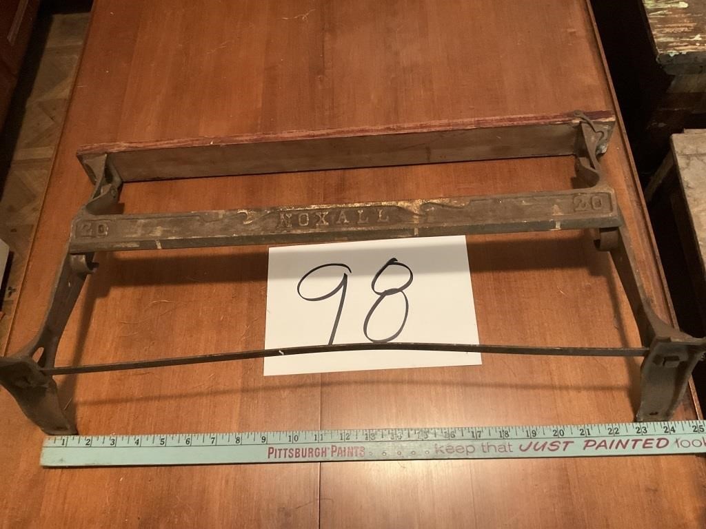 ANTIQUE BUTCHER, PAPER HOLDER/CUTTER
As found