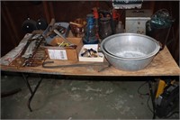 Table and contents - wrenches, hand tools,
