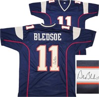 Patriots Drew Bledsoe Autographed Jersey Beckett