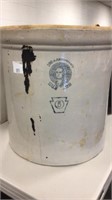 5 gal Stoneware Crock (hairline crack)