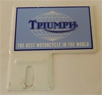 TRIUMPH MOTORCYCLE LICENSE TOPPER